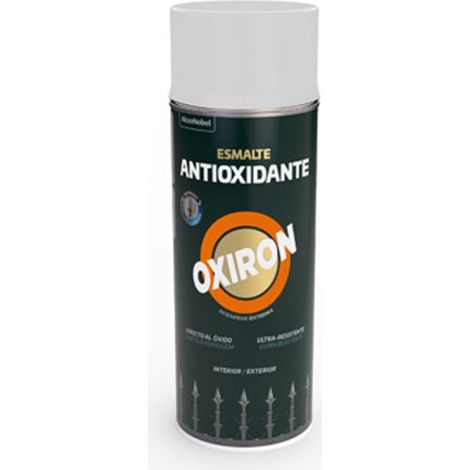 Esmalte antioxidante spray oxiron liso satinado 400 ml blanc