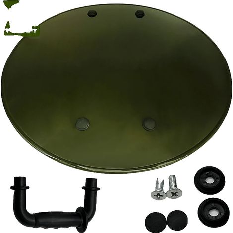 Escudo de defensa, agarre ergonómico, resistente a los golpes, verde (1/2)