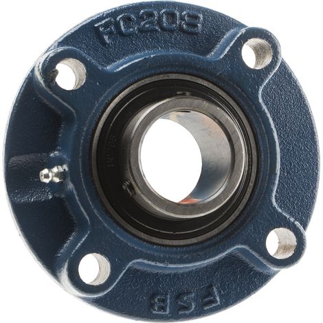 Rs Pro – Roulement à bille 40mm – 4 trous de fixation – Fonte pour environnements industriels – Charge max dynamique élevée (1/2)