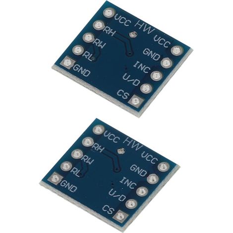 Lot De 2 Modules De Potentiomètres Numériques X9c104, Modules De Capteur Numérique Pour Réglage Précis De Capteur D'équilibrage, Petite Taille, Haute Stabilité (1/5)