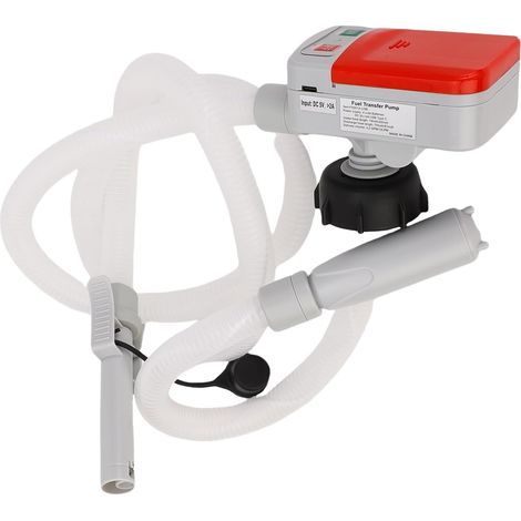 Pompe de Transfert Automatique de Carburant, Pompe à Portable 3,2 GPM 12 V avec Capteur d'arrêt Automatique et 4 Adaptateurs, Idéale pour l', le Kérosène et l'eau Non Potable (1/5)