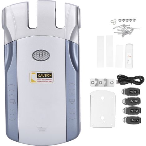 Verrou invisible Bluetooth WAFU 010, montage intérieur, déverrouillage tactile, télécommande, antivol maison compatible TUYA (1/5)