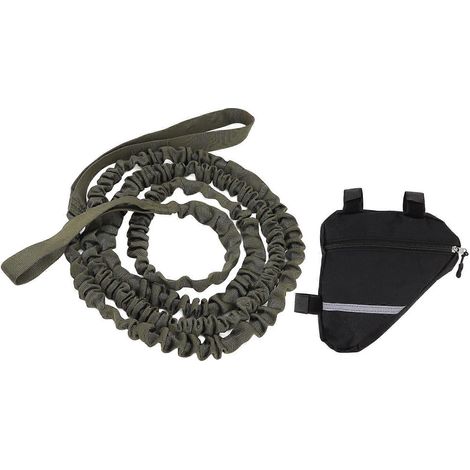 Cette barre de remorquage pour vélo est en nylon, télescopique et mesure 2,7 mètres de long. Portable et écologique, elle convient aussi bien à la course à pied qu'à la marche. (1/5)