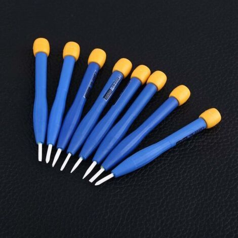 8 pièces ensemble de tournevis électrique ajuster la fréquence ensemble en céramique en plastique antistatique outils à mai (1/4)