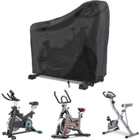 Schutzhülle für Heimtrainer, wasserdicht, staubdicht und vertikal, für Liegefahrräder (schwarz, 123 x 58 x 142 cm)