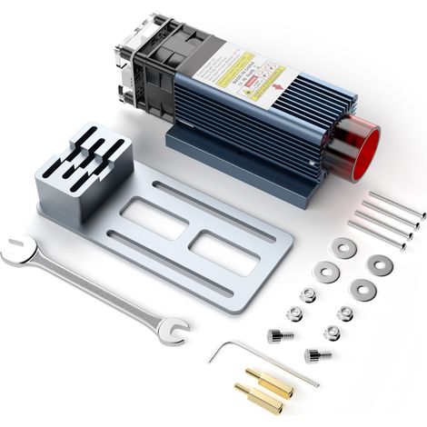 Ortviai Module Laser à Effet 90 W pour Graveuse/Coupeuse – Tête Laser Fixe 20 mm pour Bois et Acrylique