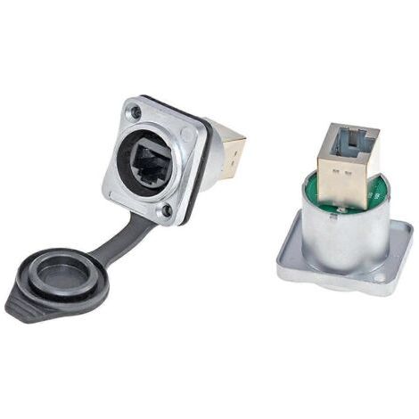 Blindé avec connecteur RJ45 à bouton-poussoir, sans support RJ45 à bouton-poussoir, A-- (1/5)