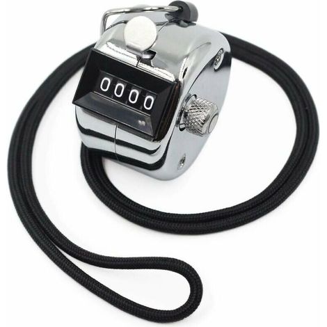 Kaelt - BDD Compteur manuel - Compteur mécanique en métal - tient dans une main - avec cordon en nylon (1/5)