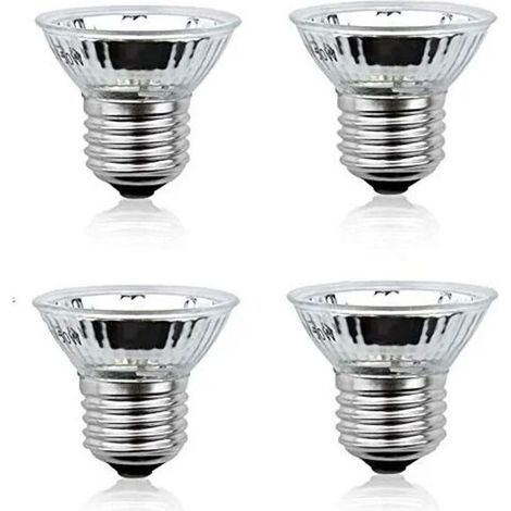 50W E27 UVA+UVB Wärmelampe Vollspektrum Dimmbare Glühbirne 220-240V Bräunungslampe für Reptilien Amphibien Echsen (4er-Pack)