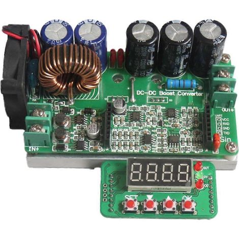 Alimentation à commande numérique 6V-60V, convertisseur élévateur de tension CC réglable 600W vers 60-90V, ampèremètre régulé (1/5)