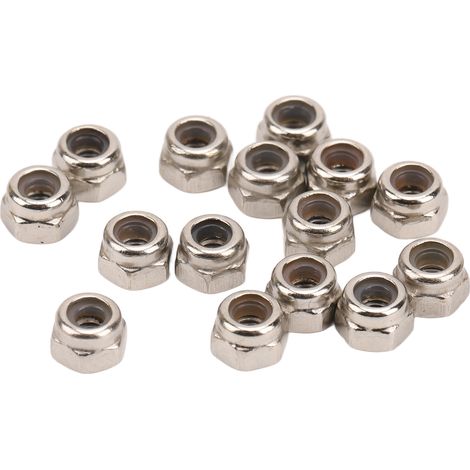 Kit de 40 écrous antivol de roue RC en fer M2.5 hexagonaux pour voiture tout-terrain Traxxas 1/18 (1/5)