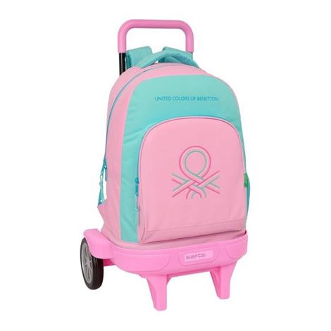 Mochila Escolar con Ruedas Benetton Dolce Multicolor 33 x 45 x 22 cm