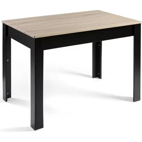 Orion91® Rectangular Dining Table 140x80 cm, made of durable MDF, perfect for kitchen or office use, featuring a timeless design, easy maintenance, and suitable for up to 6 people. Ideal dining table (1/5)