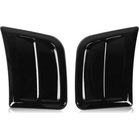 Paire de garnitures de panneaux de ventilation noir brillant (gauche et droite) pour pare-chocs d'Impreza WRX STI 2008 à 2014
