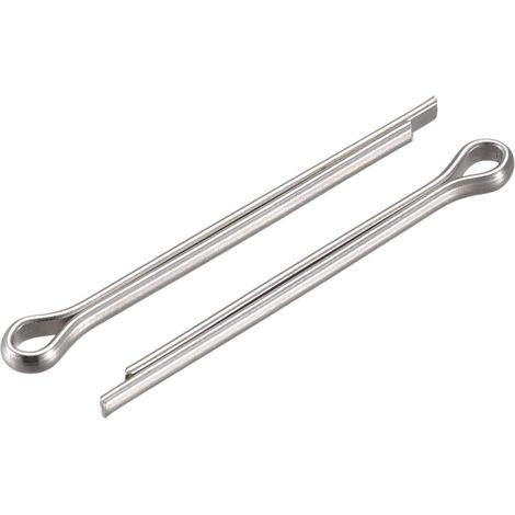 Goupilles Fendues, 2,5mm x 30mm Acier Inox Clip Attache Raccord pour Automobile, Mécanique, Argenté, 30Pcs (1/5)