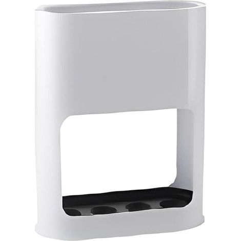 Portaombrelli in plastica, portaombrelli con vassoio raccogligocce rimovibile, piccolo organizer portaombrelli, decorazione per la casa B (1/4)