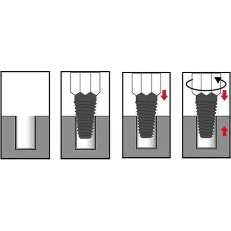 Doppelseitiger Schraubenausdreher aus A4-Stahl für 1/2- und 3/4-Zoll-Wasserrohre, Set zum Lösen beschädigter Gewindebolzen (1/5)