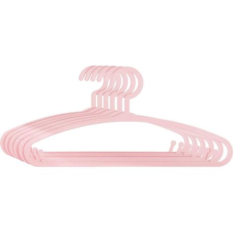 - Set mit 6 Kinderkleiderbügeln - Kunststoff - Rosa