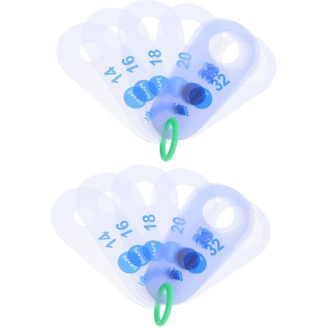 Jauge de diamètre en 2 pièces pour rondelles fruits, outil mesure (1/5)
