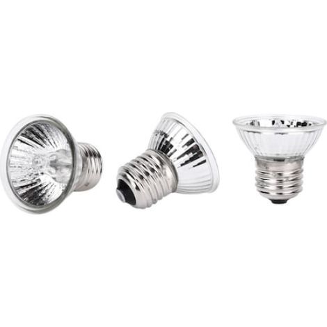 Lampe Chauffante Pour Reptiles - 75 W - UVA 97 % UVB 3 % - Base E27 - Pour Tortues Lézards Dragons Barbus - Lot De 3 (1/5)