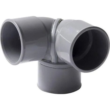 Coude double d'angle FF 32 – Raccord d'évacuation PVC – Diamètre 32 mm – Pour installations plomberie efficaces