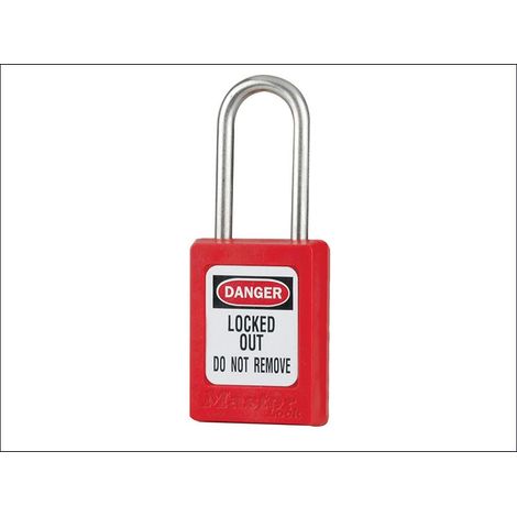 Lockout Padlock � Keyed Alike 35mm Body & 4.76mm Stainless Steel Shackle MLKS31KARED (1/2)