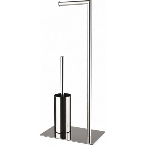 Piantana Porta Rotolo Portascopino Portarotolo Scopino Spazzolino Bagno 87750