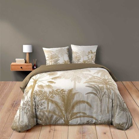 Housse de couette 260x240 + 2 taies COCOTY 100% coton (1/5)