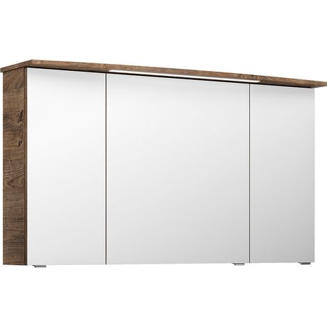 Spiegelschrank 142cm mit LED-Leuchte in Eiche Ribbeck SINTRA-66 (1/5)