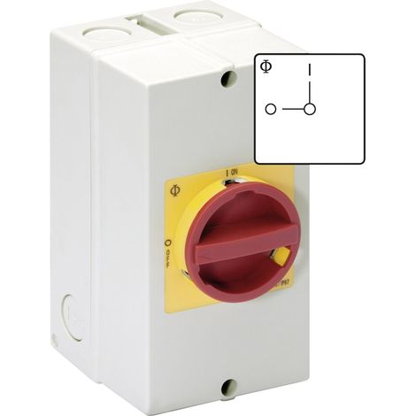Kraus & Naimer KG10.T206/40.KS51V Coffret de proximité refermable 20 A 1 x 90 ° rouge, jaune 1 pc(s) D72824