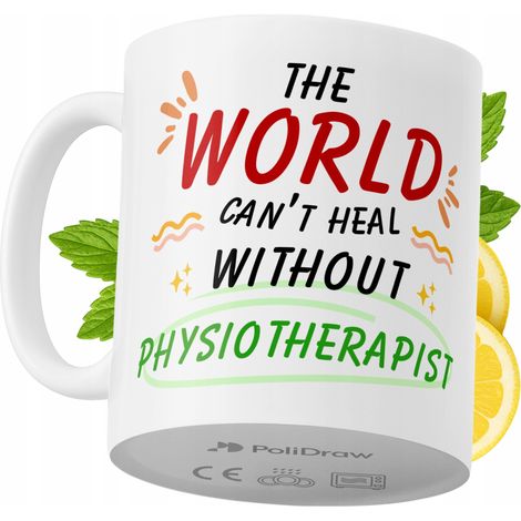 Taza de café/té divertida y humorística para fisioterapeutas. Taza con diseño gráfico y texto gracioso para cumpleaños, santos y días festivos. Taza premium para ocasiones especiales en casa, la ofici (1/5)