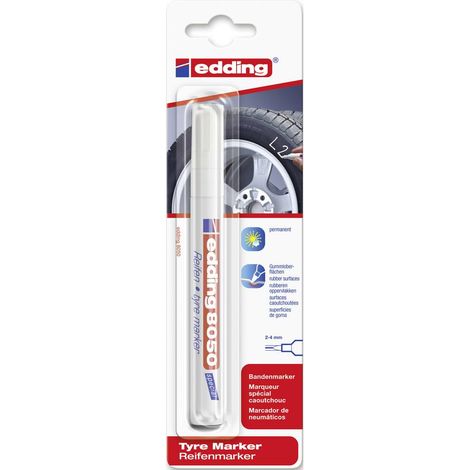 Edding 8050 4-8050049 Marcatore per pneumatici Bianco 2 mm, 4 mm (1/4)
