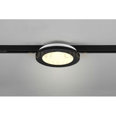 DUOLINE CAMILLUS PLAFONIERA LED 9W 900lm, 3000K BORDO NERO D.17CM