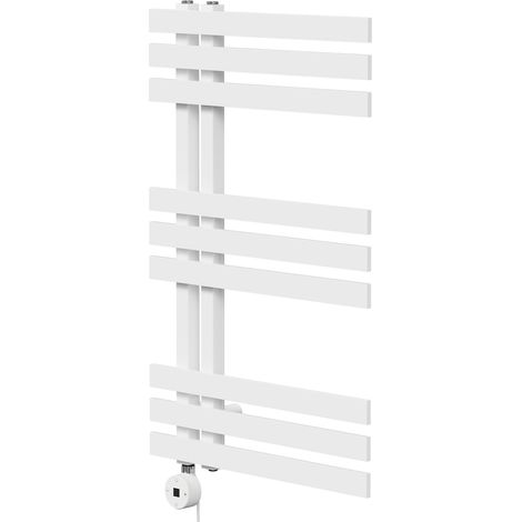 Holden White 800mm x 500mm Designer Digital Thermostatic Electric Heated Towel Rail (1/5)