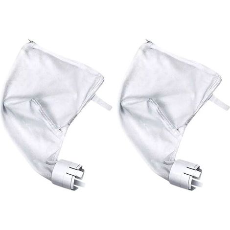 Sacchetti per la pulizia dei detriti della piscina, sacchetti di ricambio per filtri a maglia fine con cerniera per modelli 360 e 380, set di attrezzi per la pulizia in 2 pezzi, attrezzi per la pulizi