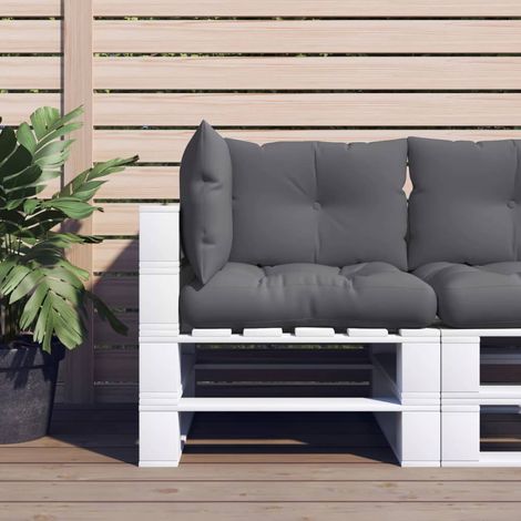 Pallet Cushions 3 pcs Anthracite Fabric vidaXL (1/5)
