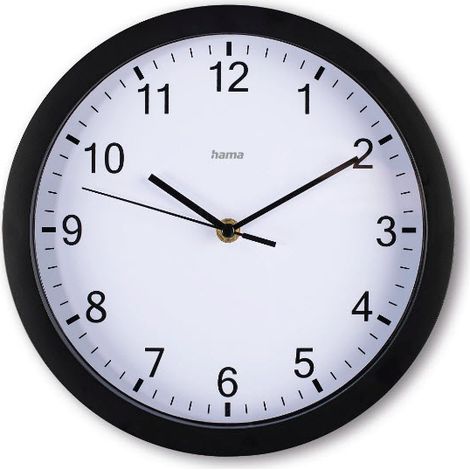 Elba Reloj de cuarzo Alrededor Negro, Blanco