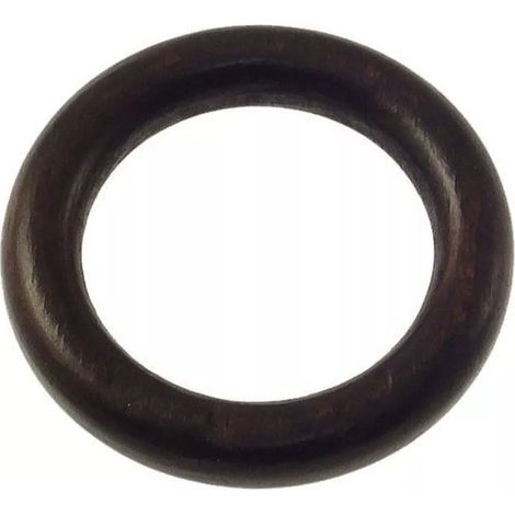 8 anelli in legno per bastone ø28mm x56  int/est - colore noce.