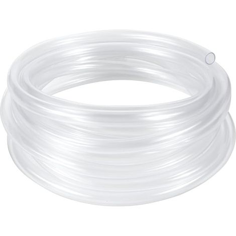 PVC Tube, 8 mm x 10 mm, Aquarium Hose, Flexible Plastic Tube, Transparent (1/5)