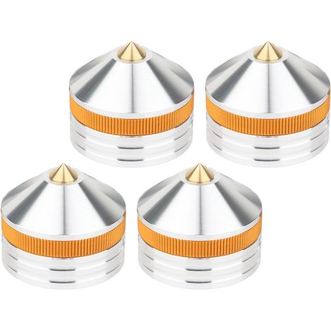 Pieds anti-vibrations en aluminium pour haut-parleurs avec pointes en (1/5)