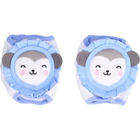 2 pièces Genouillères Respirantes pour Bébé, Protection Anti-Dérapante pour Ramper, Ajustable et Confortable (1/5)
