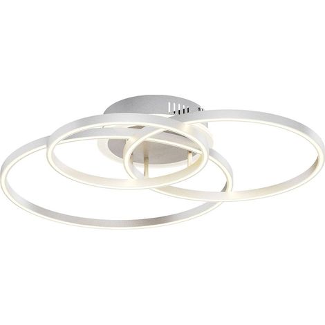 Smart Home Deckenlampe "Tula" aus Aluminium dimmbar mit Fernbedienung für Wohnzimmer & Esszimmer von Lindby (1/5)
