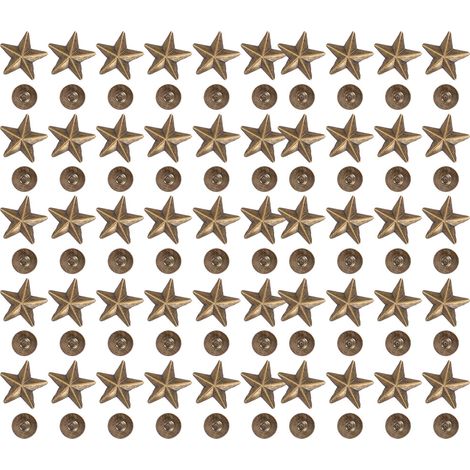 Rivet Étoile 14mm Bronze pour Accessoires de Mode et Projets Créatifs (1/5)