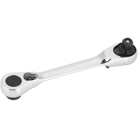 1/4 Ratchet,1/4 Inch Mini Ratchet Wrench Repair Tool for Bicycle Socket Wrench Kit Tool (100mm) (1/5)