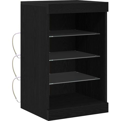 Vitrina Roble Negro 41 x 37 x 67 cm Madera contrachapada vidaXL (1/5)