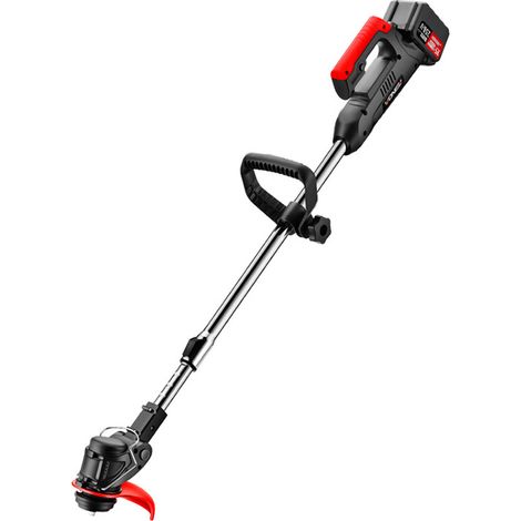 1 Coupe-bordures sans fil, 2 batteries 24V, 3 lames, tête réglable 0-90°, manche télescopique 90-120cm, jardinage (1/5)