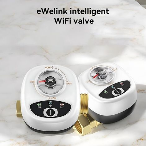 Saluaqui Advanced WiFi Water Valve with IP65 Water Resistance and Timed Automation - Smart App and Voice Control Ball Valve for Home and Outdoor Use (1/5)