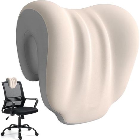 1 Coussin Cervical Mousse Mémoire De Forme Ergonomique Appuie-tête Pour Chaise Bureau Maison Adultes (1/5)