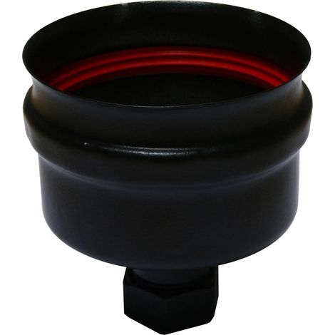 Ati - Tappo Scarico Condensa Inox Nero Ø100 Inox 316L