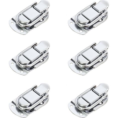 6 loquets robuste bascule pour boîtes/cadeaux/tiroirs/armoires . Fermeture à levier aluminium pour coffre médical/outils . (1/4)